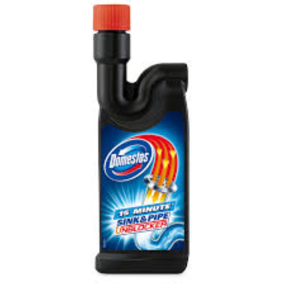 DOMESTOS SINK& PIPE UNBLOCKER 500ML